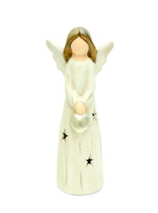 Anioł serce figurka led 24 cm