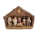 Szopka Bożonarodzeniowa z 6 figurkami ze sztucznego kamienia