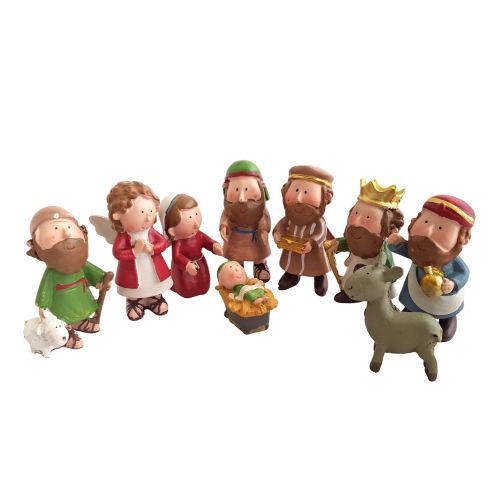 Figurki do szopki bożonarodzeniowej 9 szt