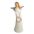 Aniołek z wiankiem figurka 15 cm