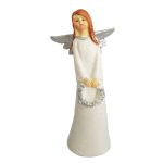 Aniołek z wiankiem figurka 15 cm