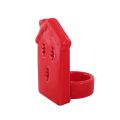 Świecznik porcelanowy domek czerwony