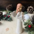 Aniołek z trąbką figurka 15 cm