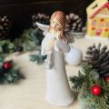 Aniołek z trąbką figurka 15 cm