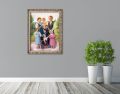 Obraz religijny na płótnie Błogosławiona Rodzina Ulmów - rama ornamentowa