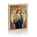 Ikona religijna Anioł Stróż z kwiatami - opakowanie