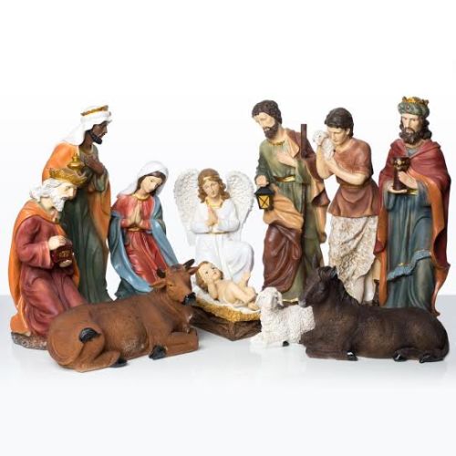 Szopka bożonarodzeniowa do kościoła - duże figury 45 cm