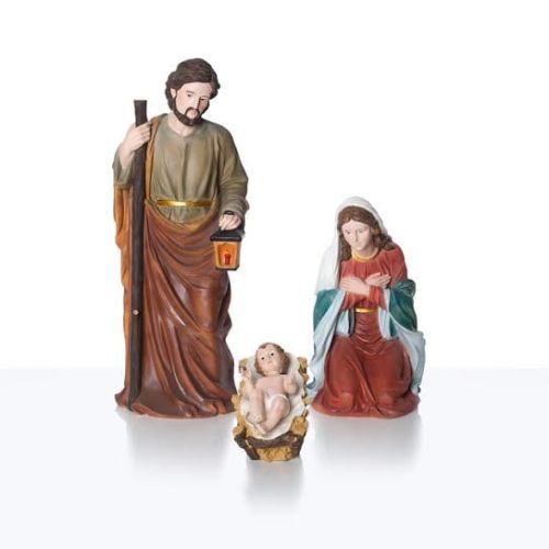 Szopka bożonarodzeniowa - Boże Narodzenie - Kościół - Figury 80 cm