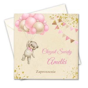 Zaproszenie na Chrzest, personalizowane