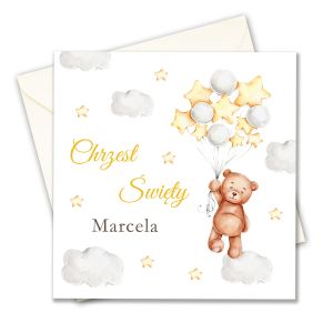 Zaproszenie na Chrzest, personalizowane
