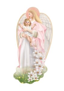 Anioł Stróż dla dziecka -  pamiątka Chrztu z dedykacją