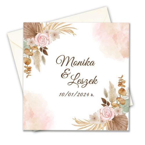 Zaproszenie na Ślub, personalizowane