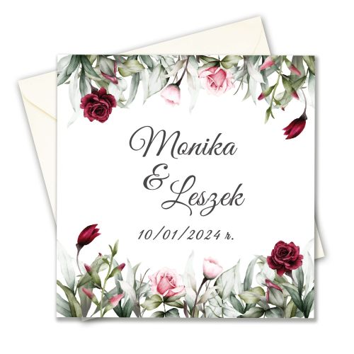 Zaproszenie na Ślub, personalizowane