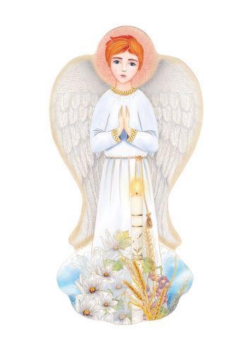 Ikona Anioł Stróż - chłopiec - Pierwsza Komunia Święta