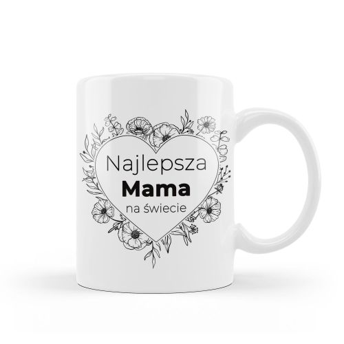 Kubek ceramiczny dla Mamy "Najlepsza Mama na świecie"