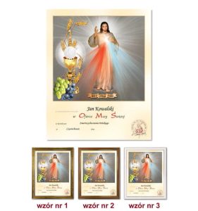 Pamiątka Pierwszej Komunii Świętej - Jezus Miłosierny