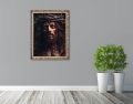 Obraz religijny na płótnie Jezus Chrystus Umęczony, Ecce Homo - rama ornament