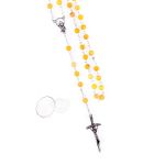 Różaniec - imitacja bursztynu - etui