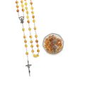 Różaniec Święty bursztyn syntetyczny - etui