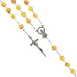 Różaniec Święty bursztyn syntetyczny 8mm
