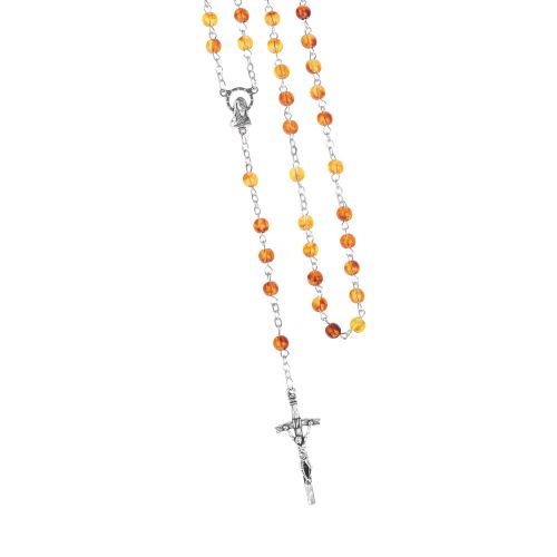 Różaniec Święty bursztyn syntetyczny
