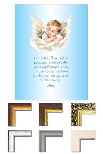 Obraz dla dzieci, modlitwa do Ciebie Boże - dostępne ramy