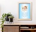 Obraz dla dzieci, modlitwa do Ciebie Boże - rama kremowa