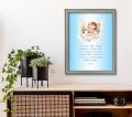 Obraz dla dzieci, modlitwa do Ciebie Boże - rama szara vintage