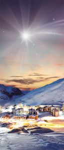 Tło do szopki, Gwiazda Betlejemska 150/350cm