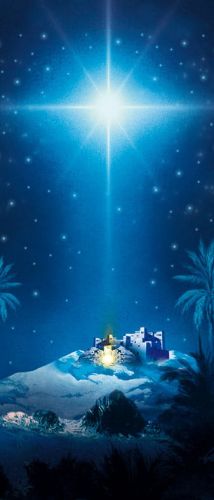 Tło do szopki, Gwiazda Betlejemska 150/350cm