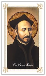 Obrazki święte z modlitwą Świętego Ignacego Loyoli