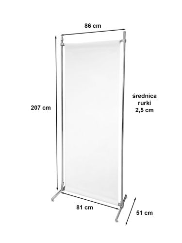 Stojak na baner pojedynczy - 207x86 cm