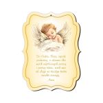  Anioł Stróż obrazek z  modlitwą, grawer