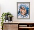 Obraz Święta Matka Teresa - rama szara vintage