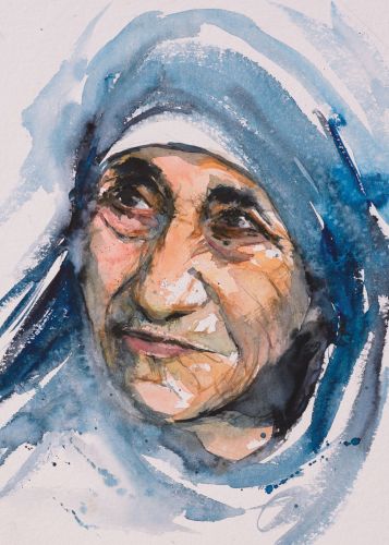 Plakat religijny Święta Matka Teresa