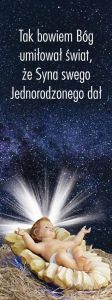 Baner na Boże Narodzenie, "Tak bowiem Bóg umiłował" 50x130 cm