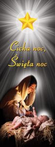 Baner na Boże Narodzenie, "Cicha noc, święta noc" 50x130 cm