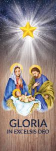 Baner na Boże Narodzenie, "Gloria in Excelsis Deo" 50x130 cm