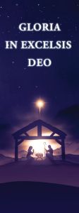 Baner na Boże Narodzenie "Gloria in Excelsis Deo" 50x130 cm