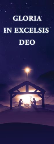 Baner na Boże Narodzenie "Gloria in Excelsis Deo" 50x130 cm