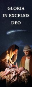 Baner na Boże Narodzenie "Gloria in Excelsis Deo" 50x130 cm