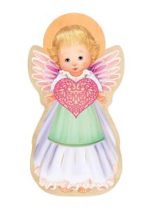 Anioł Stróż dla dziewczynki - prezent z dedykacją na Chrzest Święty, urodziny