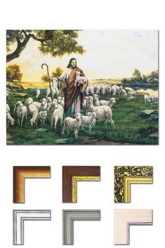 Obraz Jezus Chrystus Dobry Pasterz - dostępne ramy