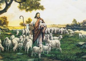 Plakat Jezus Chrystus Dobry Pasterz