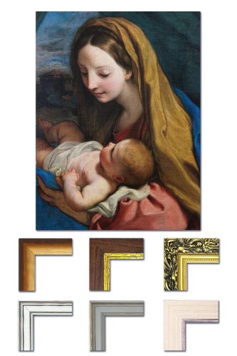 Obraz religijny Matka Boża z Dzieciątkiem Jezus - dostępne ramy