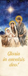 Baner religijny na Boże Narodzenie "Gloria in excelsis deo" 50x130 cm