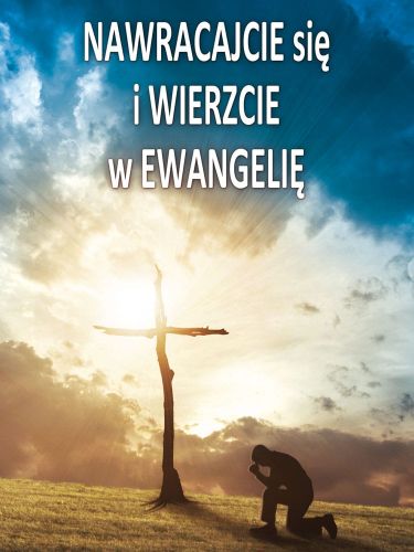 Baner na Wielki Post "Nawracajcie się i.." 75x100 cm