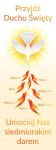 Baner na bierzmowanie  "Przyjdź Duchu Święty" 50x130 cm