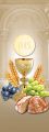 Baner na Boże Ciało, Symbole Eucharystii 50x130 cm