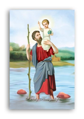 Obrazki Święty Krzysztof - pakiet 300szt
